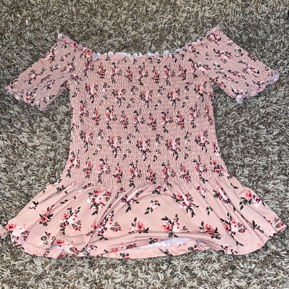 Pink off the shoulder top